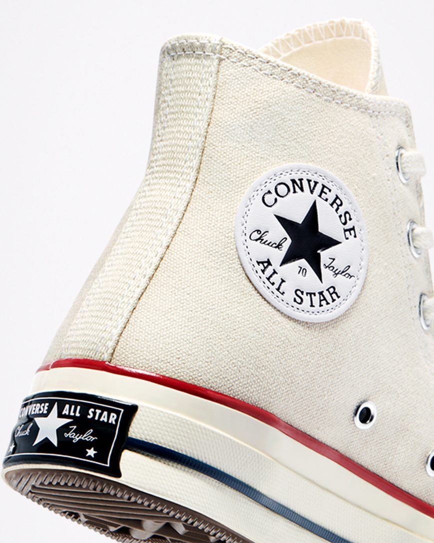 Tenisi Inalti Dama Converse Chuck 70 Vintage Panza Bej Rosii Inchis | RO HK13Q0678